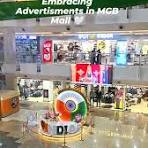 Advertising display in the MGB Facility Mall atrium