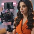 Videographer with cinema camera