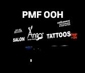 PMF OOH display for a salon and tattoo studio